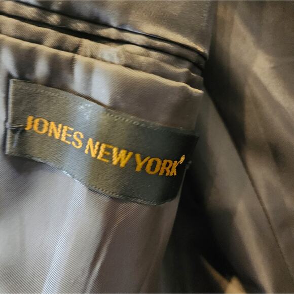 Jones New York Men's Wool Blazer Houndstooth Check Suit Jacket 44L - Picture 11 of 13